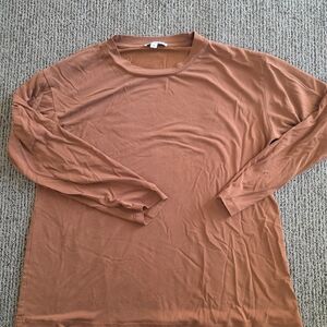Women's Long Sleeve Top - Rust